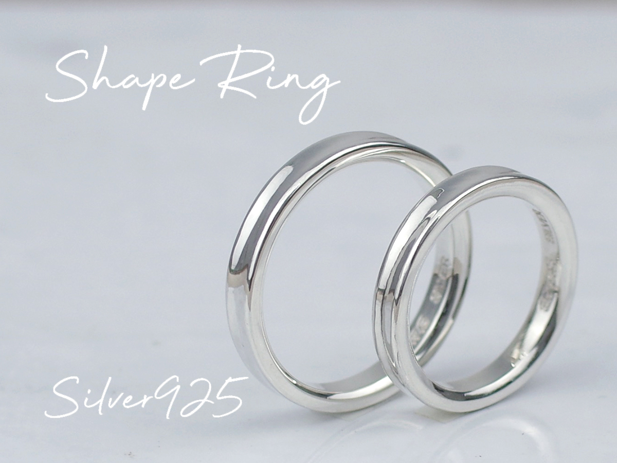 シルバー925製シェープring