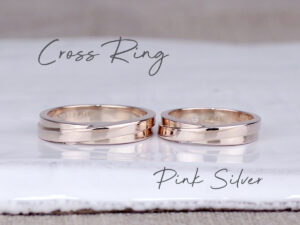 cross ring pinksilver