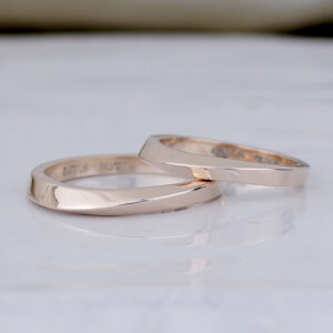 ピンクシルバーリング