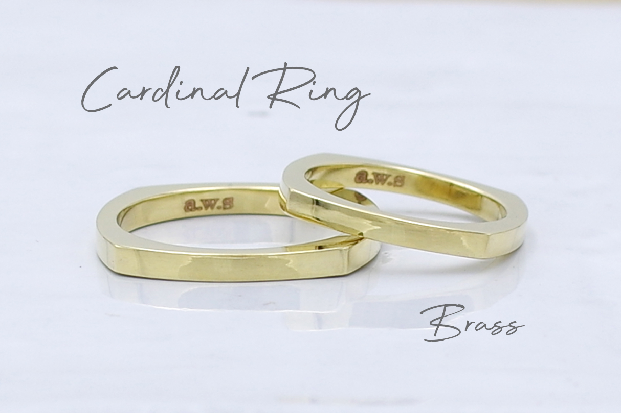 真鍮製カーディナルリング